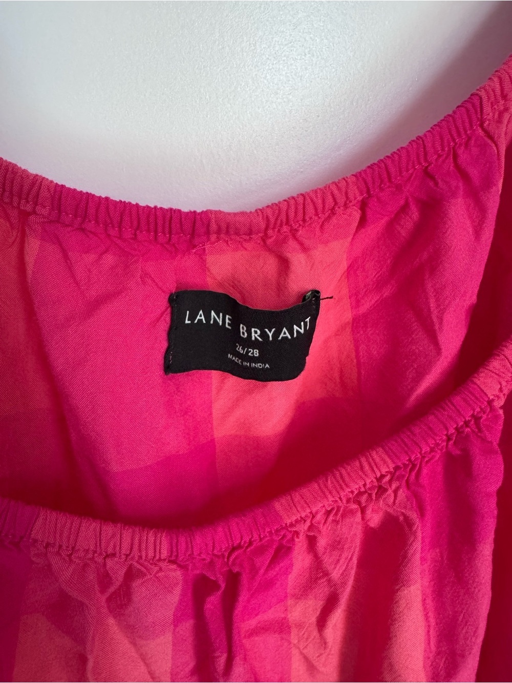 Lane Bryant Fuchsia Puff-Sleeve Blouse - Picture 2 of 4